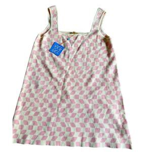 VERGE GIRL Yellow knit dress‎ square neck Size L -New!